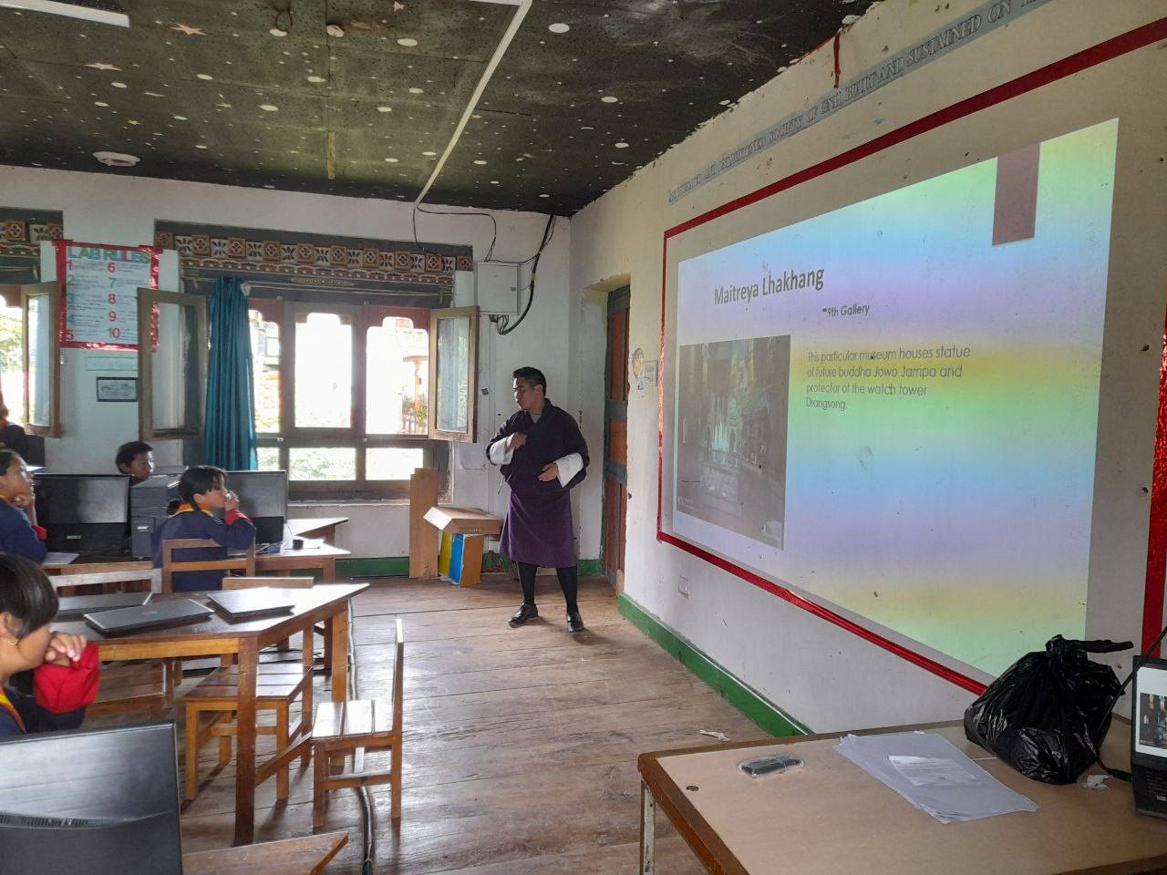 Bhutan school heritage classroom