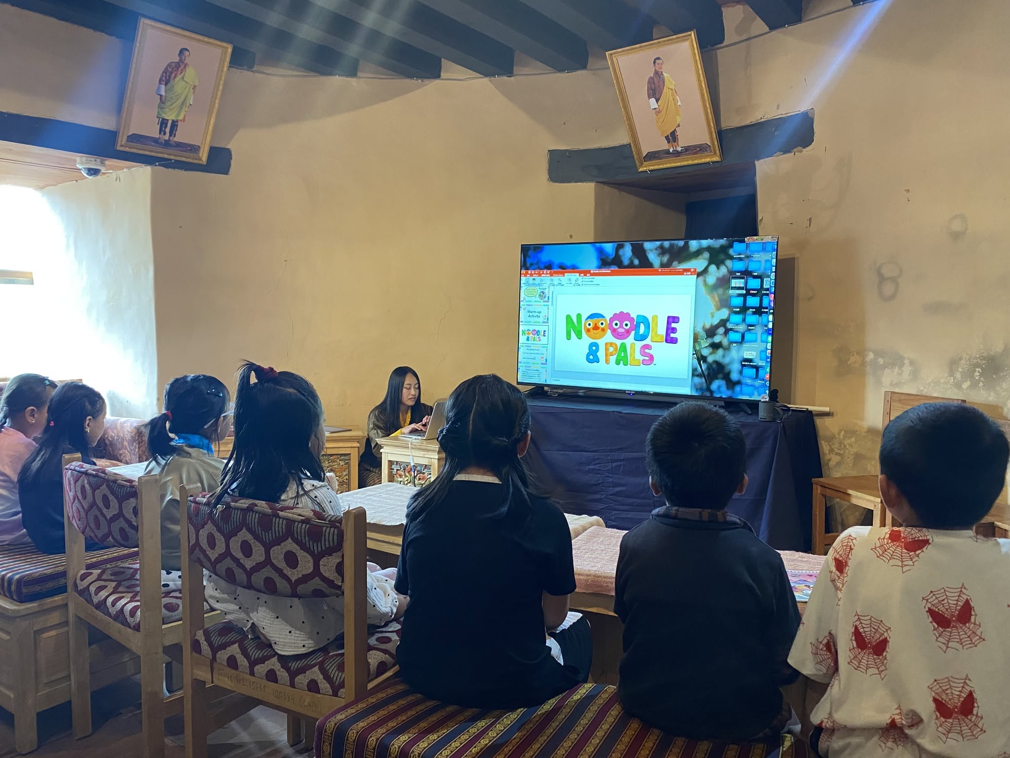 Interactive Learning with Art at Trongsa Bhutan